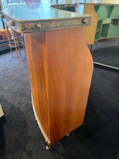 Mid Century Modern Bar Teak Brass South Africa circa 1950 - 4387430