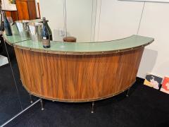 Mid Century Modern Bar Teak Brass South Africa circa 1950 - 4387432
