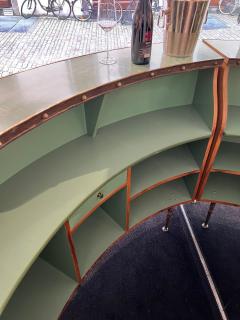 Mid Century Modern Bar Teak Brass South Africa circa 1950 - 4387433