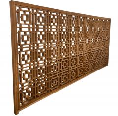 Mid Century Modern Belgian Wooden Room Divider Screen - 3252855