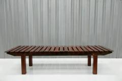 Mid Century Modern Bench in Hardwood Unknown 1960 s - 3862788