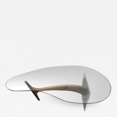 Mid Century Modern Biomorphic Walnut Coffee Cocktail Table - 1750242