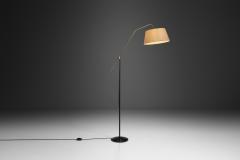 Mid Century Modern Black Metal Floor Lamp France 1950s - 3698355