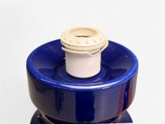Mid Century Modern Blue Ceramic Table Lamps United States 1960s - 4239898