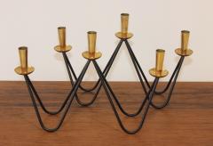 Mid Century Modern Brass And Iron Candlesticks - 1193383