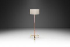 Mid Century Modern Brass Base Floor Lamp Europe circa 1950s - 3931828