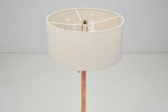 Mid Century Modern Brass Base Floor Lamp Europe circa 1950s - 3931836