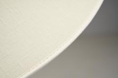 Mid Century Modern Brass Floor Lamp with Fabric Shade Scandinavia 1950s - 3058116
