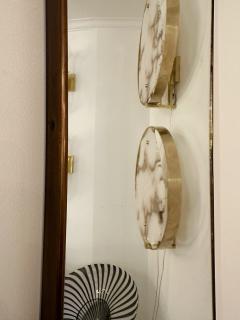 Mid Century Modern Brass Frame Mirror Italy 1950s - 3081070