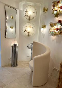 Mid Century Modern Brass Frame Mirror Italy 1950s - 3081074