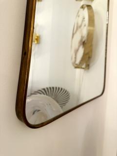 Mid Century Modern Brass Frame Mirror Italy 1950s - 3081076