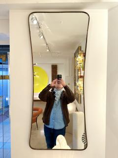 Mid Century Modern Brass Frame Mirror Italy 1950s - 3081077