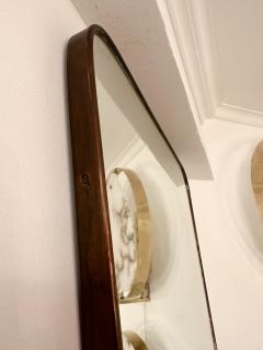 Mid Century Modern Brass Frame Mirror Italy 1950s - 3081078