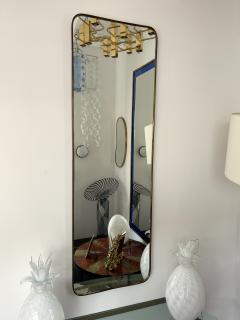 Mid Century Modern Brass Frame Mirror Italy 1950s - 3452570