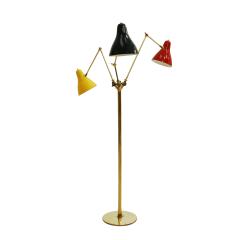 Mid Century Modern Brass Italian Floor Lamp 1950 - 1984547