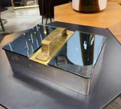 Mid Century Modern Brass Mirror Vanity Box - 4303030