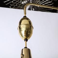Mid Century Modern Brass Perspex Walnut Sculptural Wall Light - 2659605