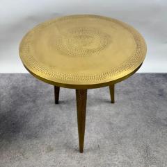 Mid Century Modern Brass Round Nest Side Table Set of 2 - 4091419