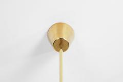 Mid Century Modern Brass and Glass Ceiling Lamp Europe ca 1950s - 3070700