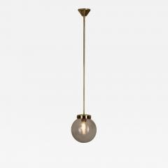 Mid Century Modern Brass and Glass Ceiling Lamp Europe ca 1950s - 3388692