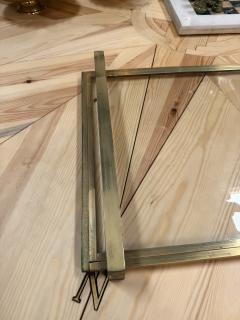 Mid Century Modern Brass and Glass Serving Tray - 4755415