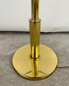 Mid Century Modern Brass and Glass Table Floor Lamp - 3194671