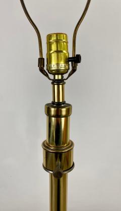 Mid Century Modern Brass and Glass Table Floor Lamp - 3194672