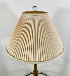 Mid Century Modern Brass and Glass Table Floor Lamp - 3194673