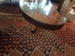 Mid Century Modern Bronze Resin and Shell Cocktail Table - 3762692