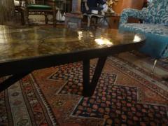 Mid Century Modern Bronze Resin and Shell Cocktail Table - 3762710