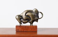 Mid Century Modern Bronze Wooly Mammoth Sculpture - 3094782