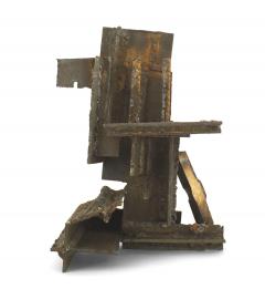 Mid Century Modern Brutalist Steel Sculpture - 4657705