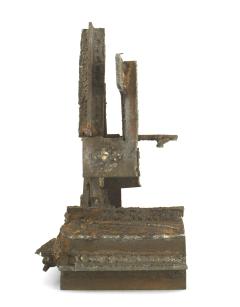 Mid Century Modern Brutalist Steel Sculpture - 4657706