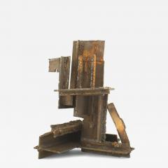 Mid Century Modern Brutalist Steel Sculpture - 4689925