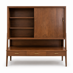 Mid Century Modern Buffet Designed by Bernard de Swarte 1950s  - 4583675