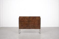 Mid Century Modern Burled Cabinet - 2971494