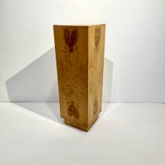 Mid Century Modern Burlwood Pedestal - 4582632