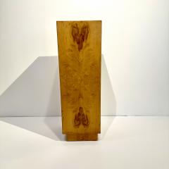Mid Century Modern Burlwood Pedestal - 4582633