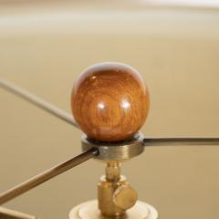 Mid Century Modern Caramel Glazed Ceramic Table Lamps with Brass Fittings - 1483925