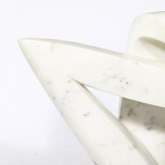 Mid Century Modern Carrara Marble Abstract Sculpture - 3473968