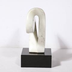 Mid Century Modern Carrara Marble Abstract Sculpture - 3473969