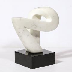 Mid Century Modern Carrara Marble Abstract Sculpture - 3473970