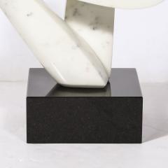Mid Century Modern Carrara Marble Abstract Sculpture - 3473972