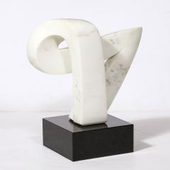 Mid Century Modern Carrara Marble Abstract Sculpture - 3473973
