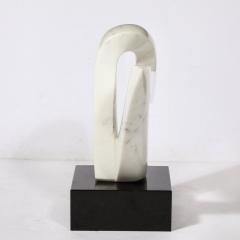 Mid Century Modern Carrara Marble Abstract Sculpture - 3473974