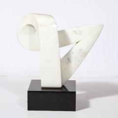 Mid Century Modern Carrara Marble Abstract Sculpture - 3473975