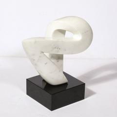 Mid Century Modern Carrara Marble Abstract Sculpture - 3473976