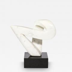 Mid Century Modern Carrara Marble Abstract Sculpture - 3475896