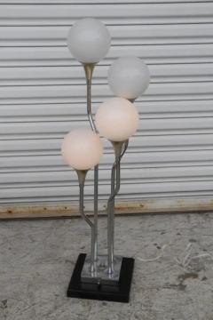 Mid Century Modern Cascading Multi Bulb Chrome Floor Lamp - 4097889