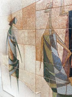 Mid Century Modern Ceramic Wall Panel - 3053360